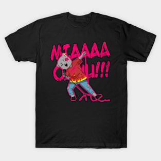 Rock singer cat pink T-Shirt